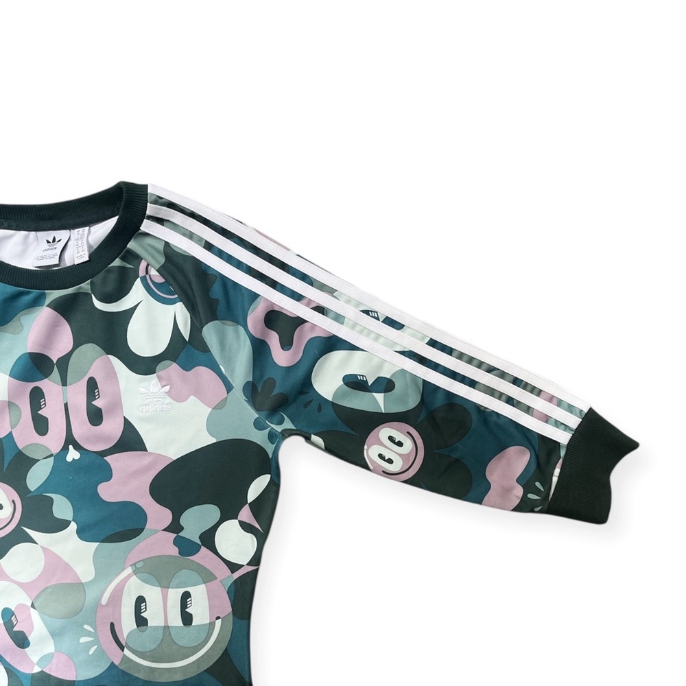 Adidas Originals X Hattie Stewart Trefoil 3 Stripes Camo Doodle Dress Size Med - Picture 12 of 15